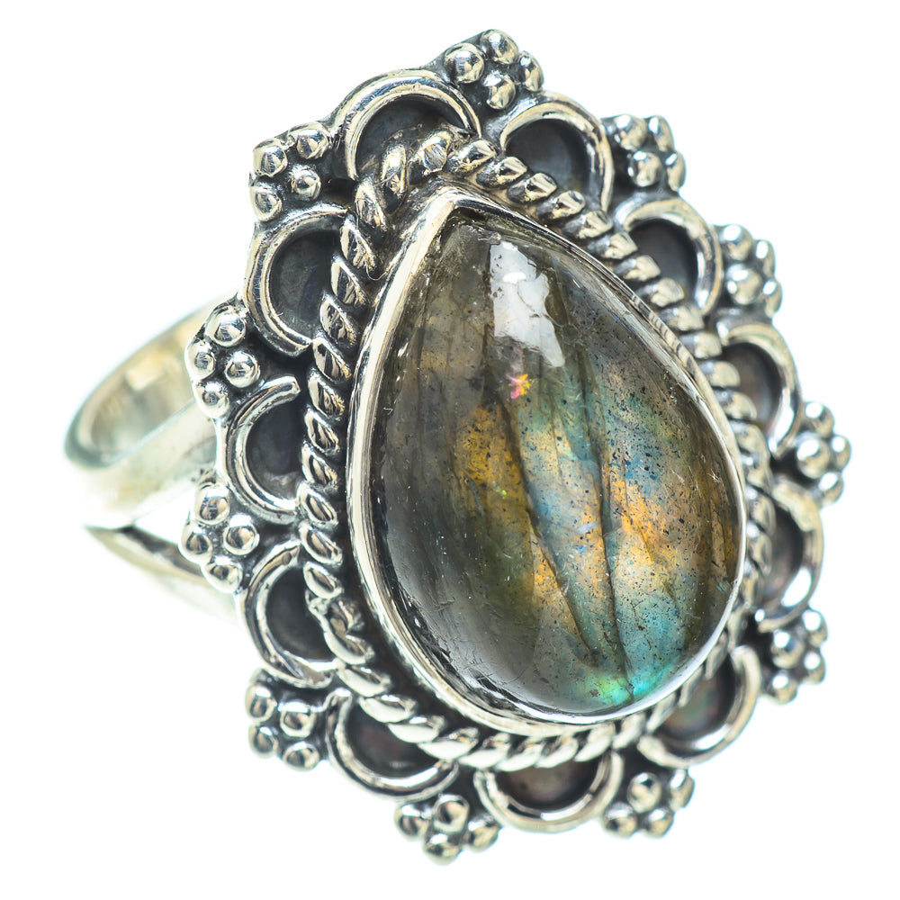 Labradorite Rings handcrafted by Anasilvercos - RING57085