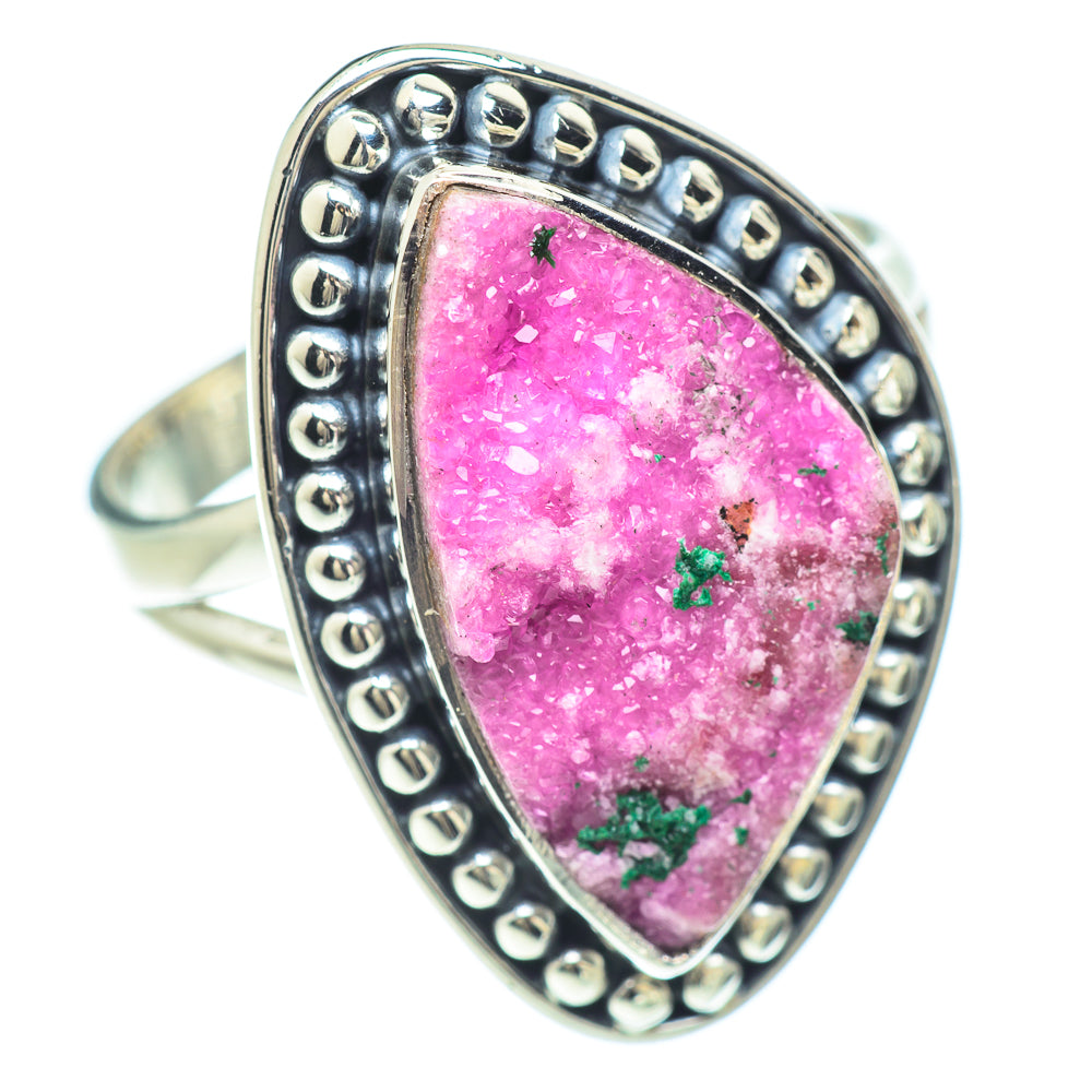 Cobalto Calcite Druzy Rings handcrafted by Anasilvercos - RING57098