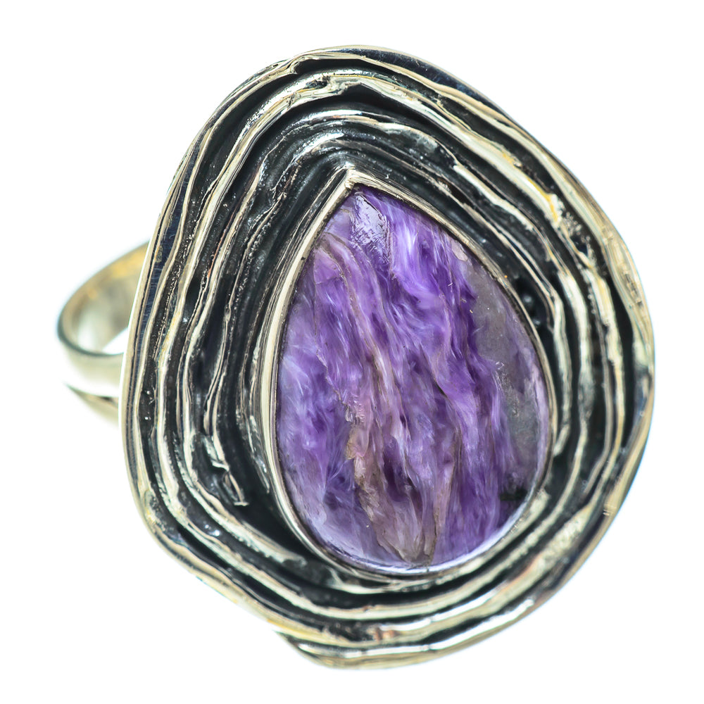 Charoite Rings handcrafted by Anasilvercos - RING57128