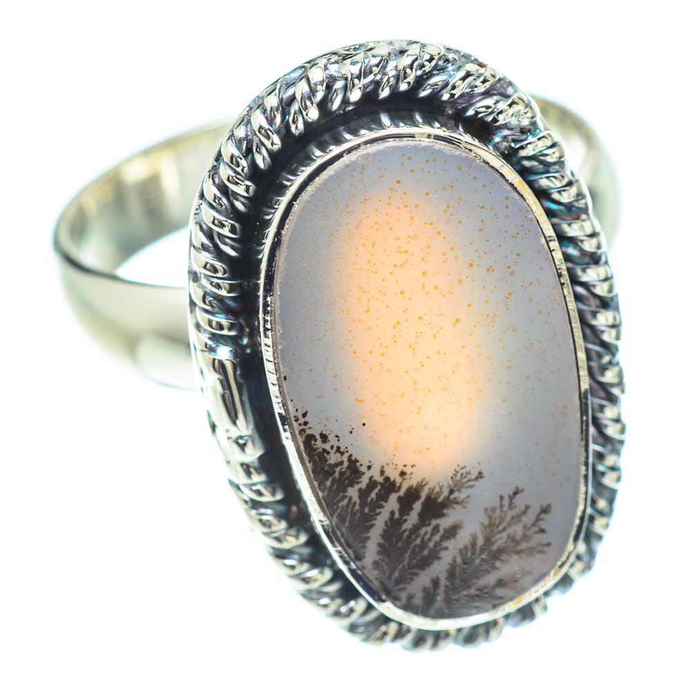 Scenic Dendritic Agate Rings handcrafted by Anasilvercos - RING57131