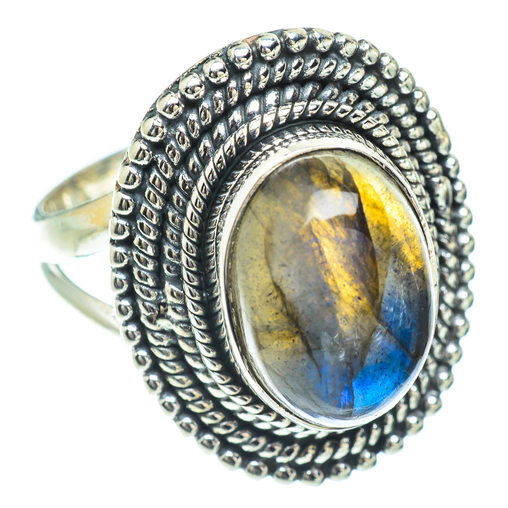 Labradorite Rings handcrafted by Anasilvercos - RING57134