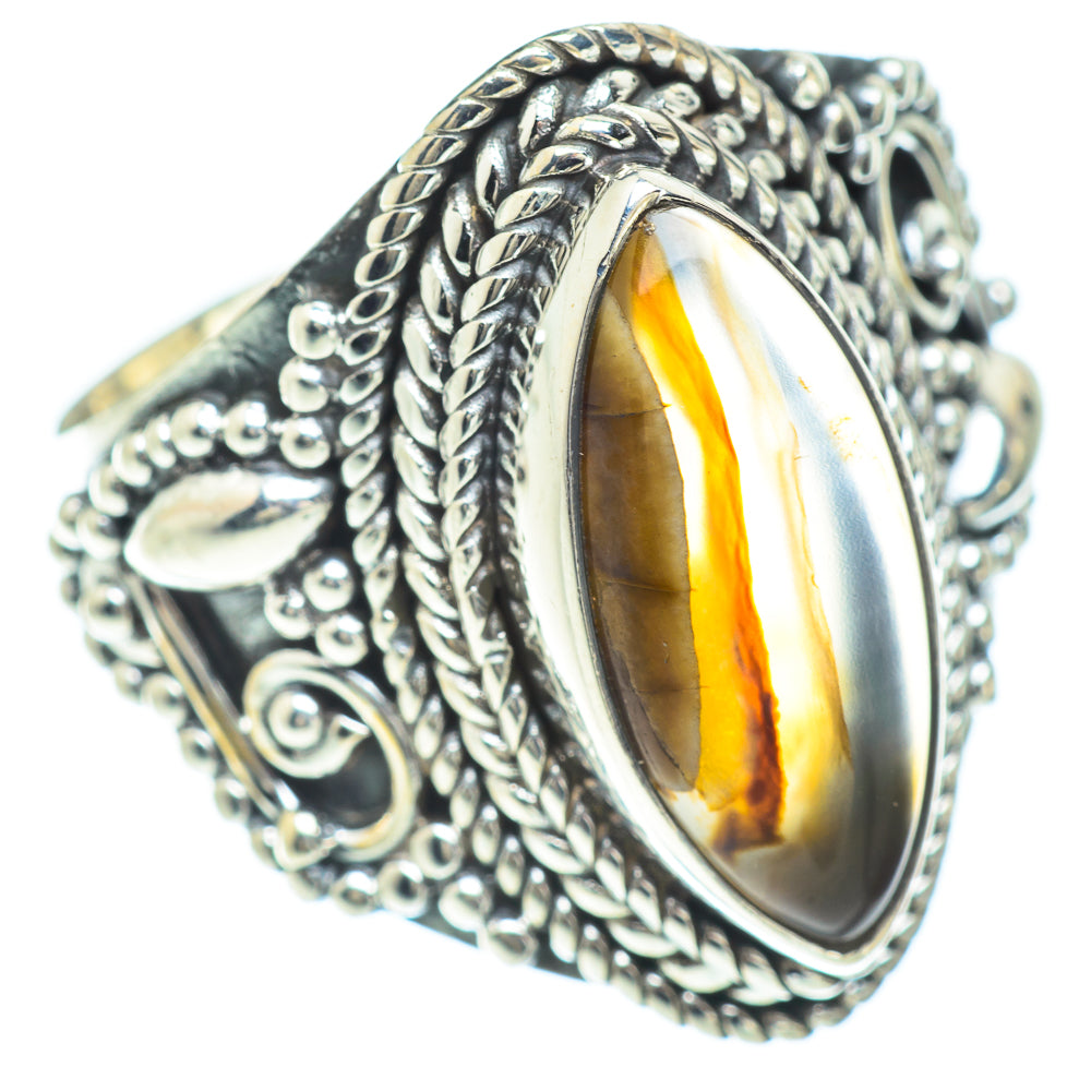 Botswana Agate Rings handcrafted by Anasilvercos - RING57145