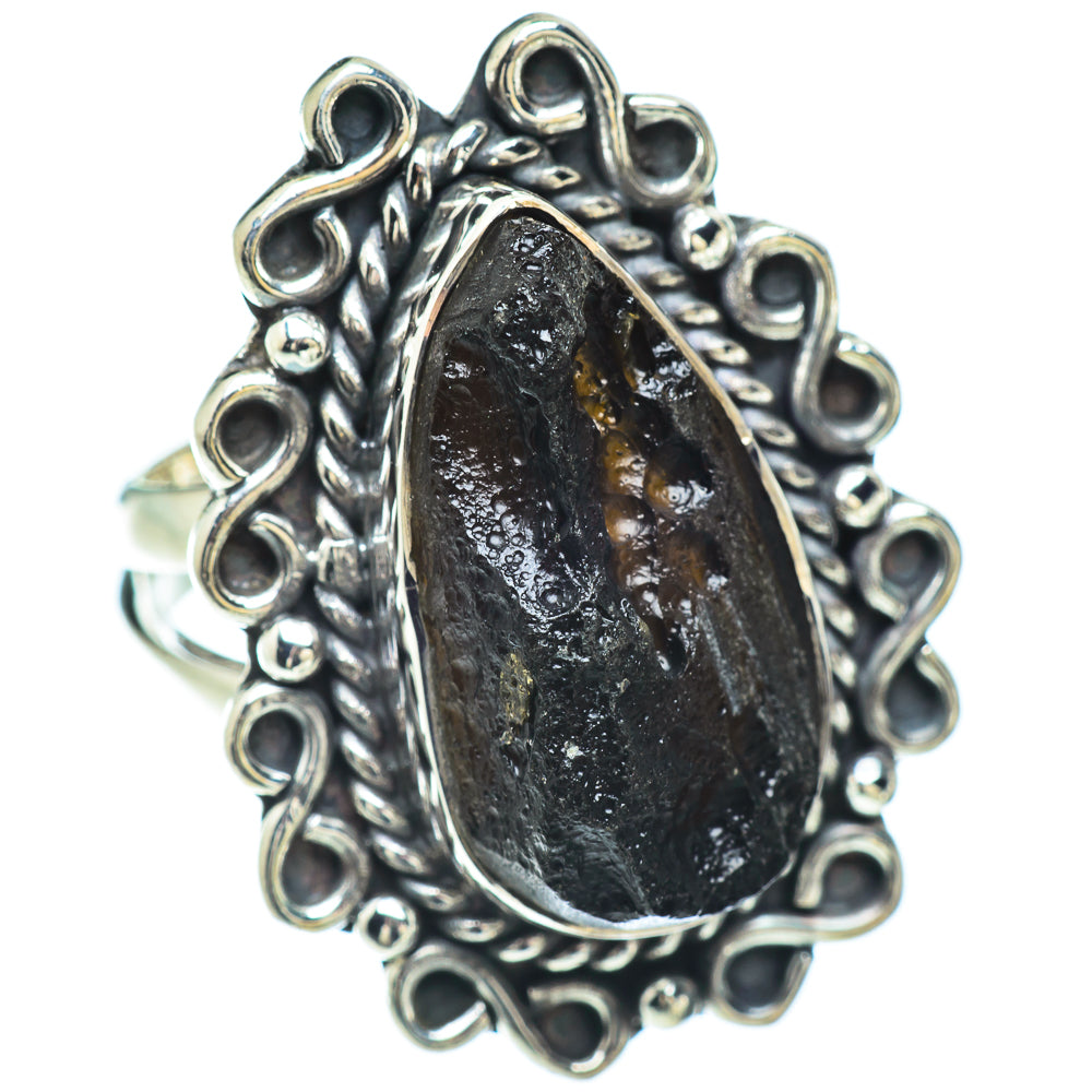 Tektite Rings handcrafted by Anasilvercos - RING57152