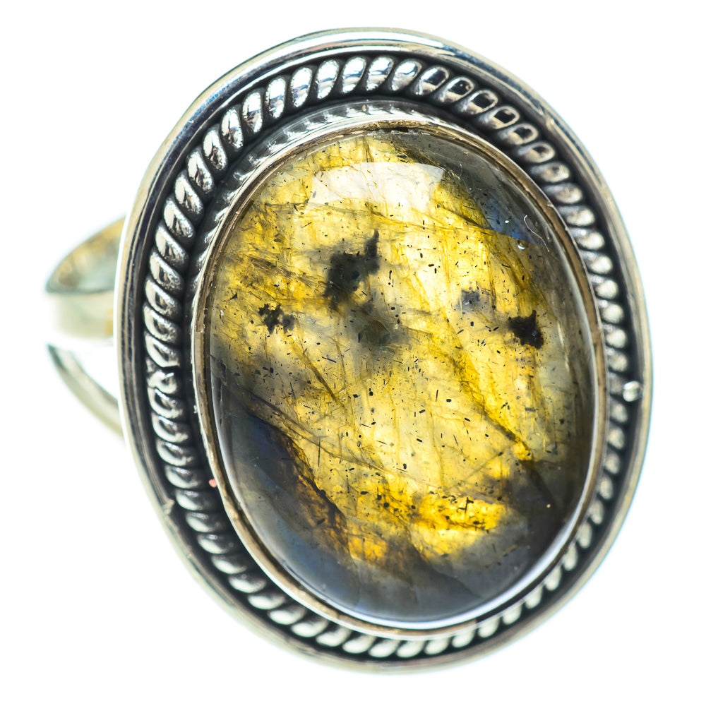 Labradorite Rings handcrafted by Anasilvercos - RING57157