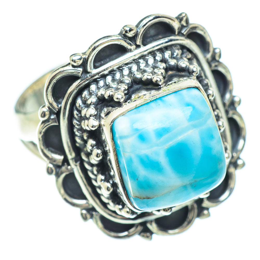 Larimar Rings handcrafted by Anasilvercos - RING57162
