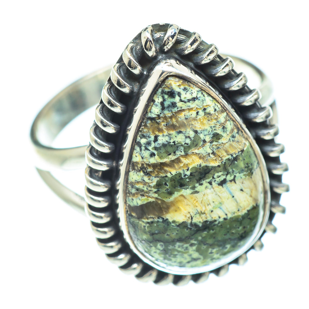 Lizard Jasper Rings handcrafted by Anasilvercos - RING57165 - Photo 2