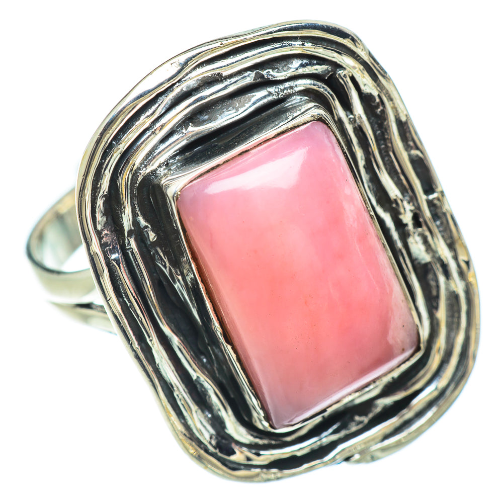 Pink Opal Rings handcrafted by Anasilvercos - RING57173