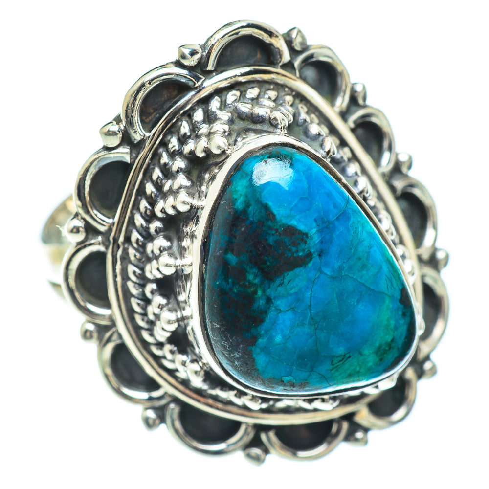 Chrysocolla Rings handcrafted by Anasilvercos - RING57186