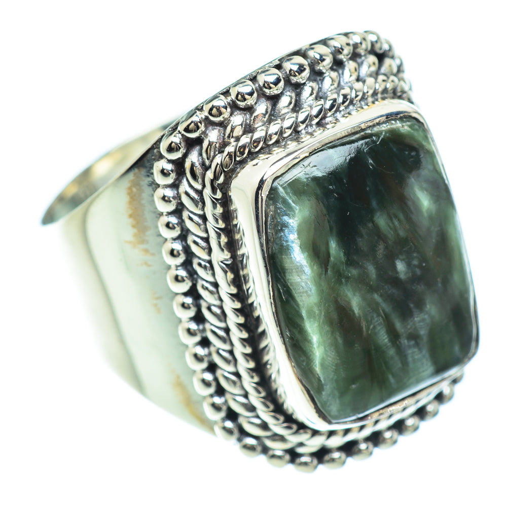 Seraphinite Rings handcrafted by Anasilvercos - RING57190