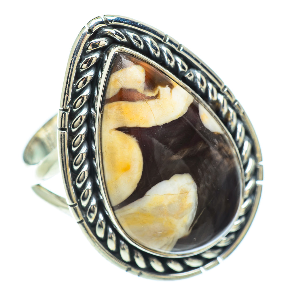 Peanut Wood Jasper Rings handcrafted by Anasilvercos - RING57194