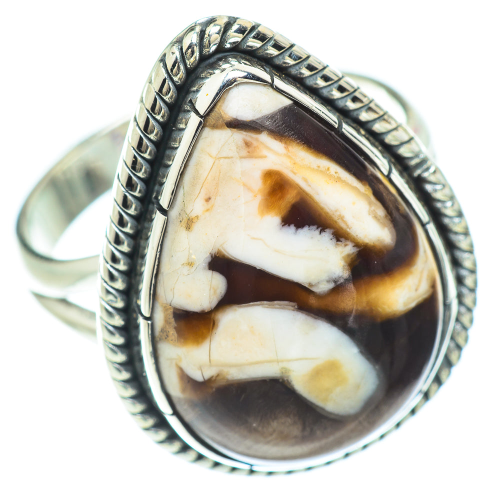 Peanut Wood Jasper Rings handcrafted by Anasilvercos - RING57210