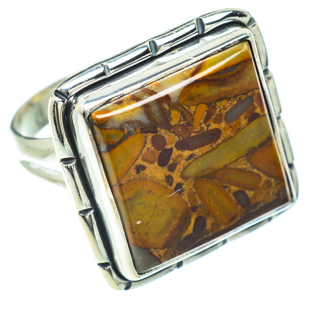 Chert Breccia Rings handcrafted by Anasilvercos - RING57212