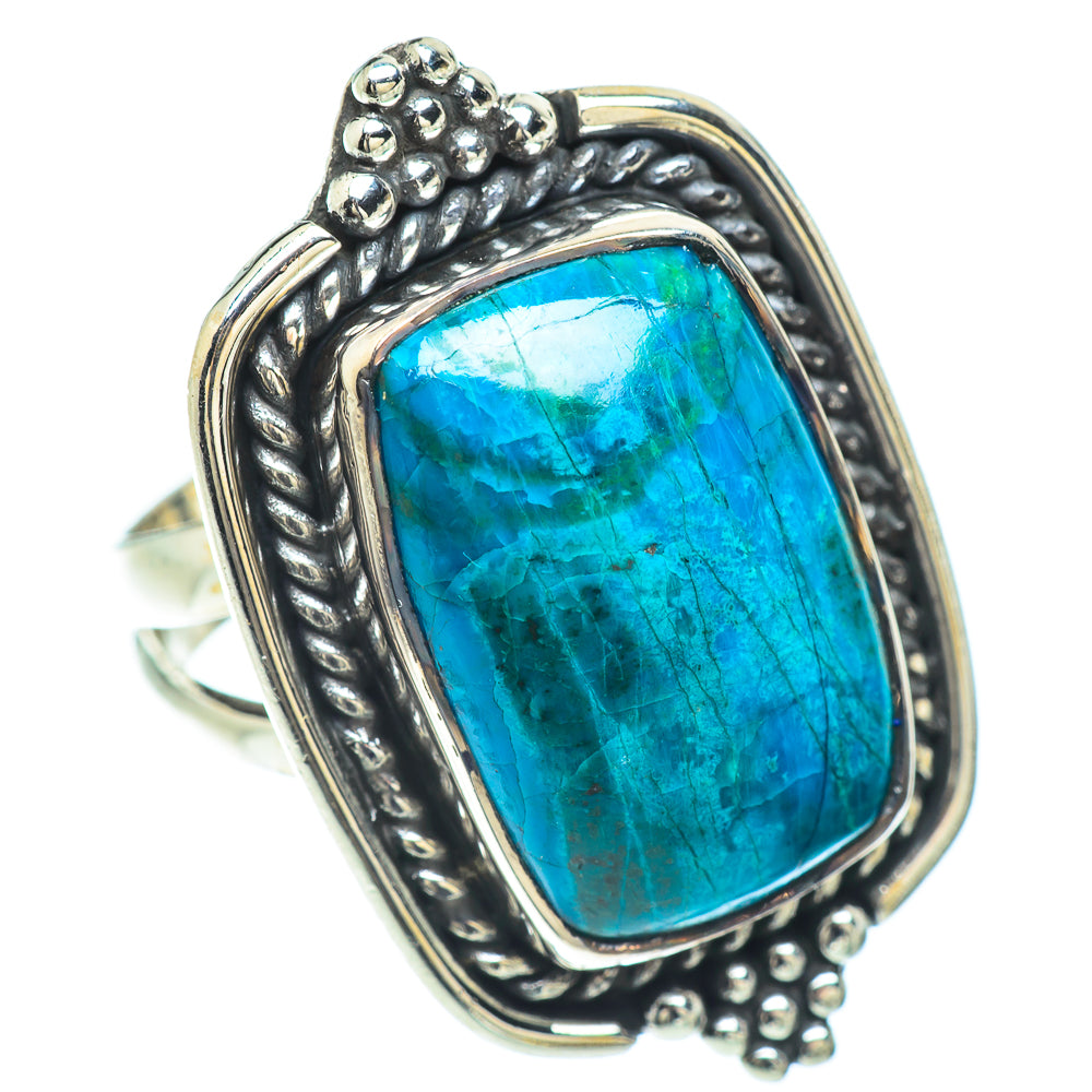 Chrysocolla Rings handcrafted by Anasilvercos - RING57223