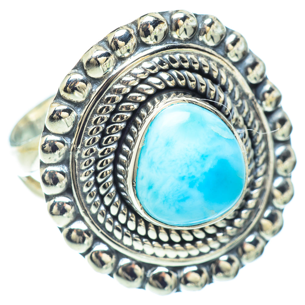 Larimar Rings handcrafted by Anasilvercos - RING57224