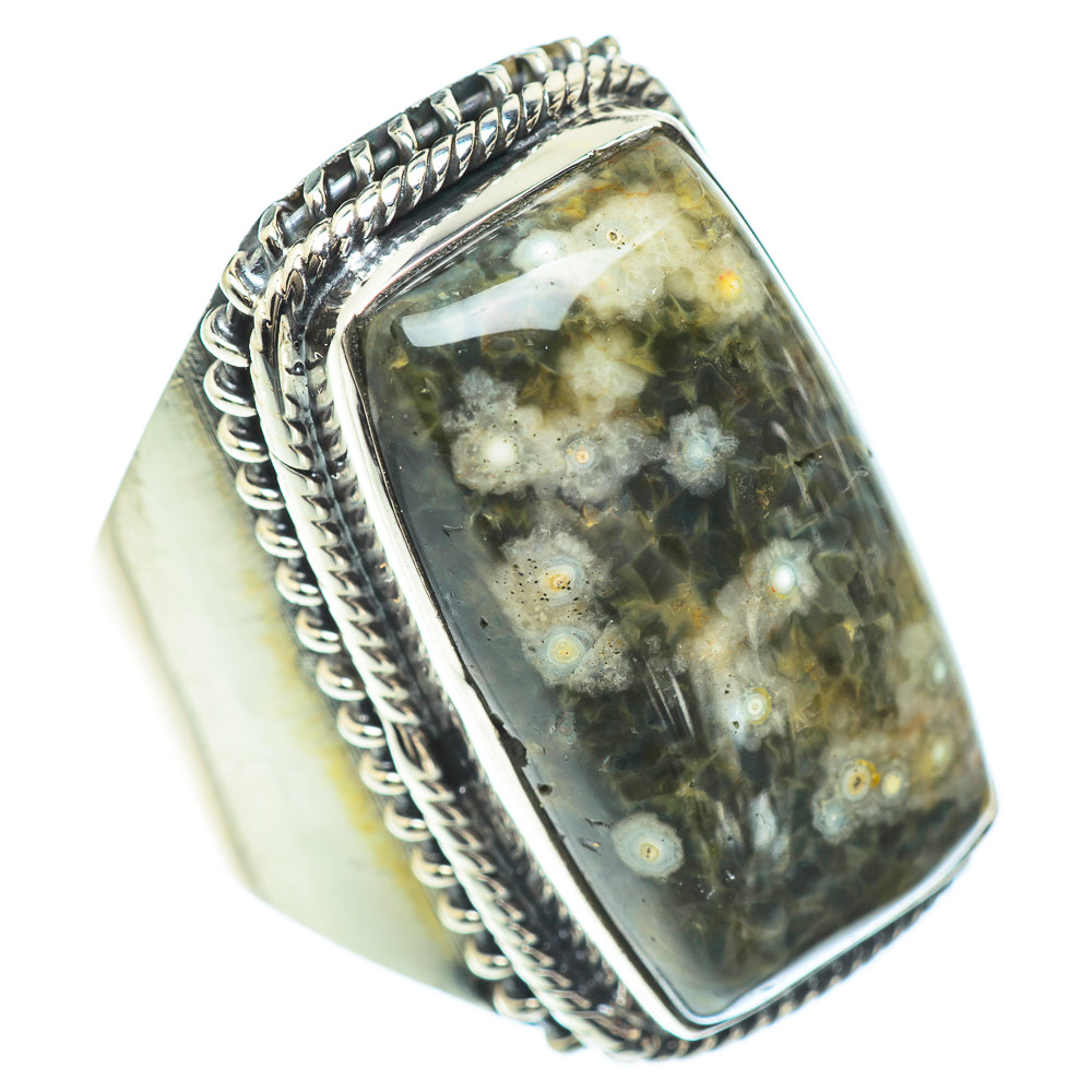 Ocean Jasper Rings handcrafted by Anasilvercos - RING57246