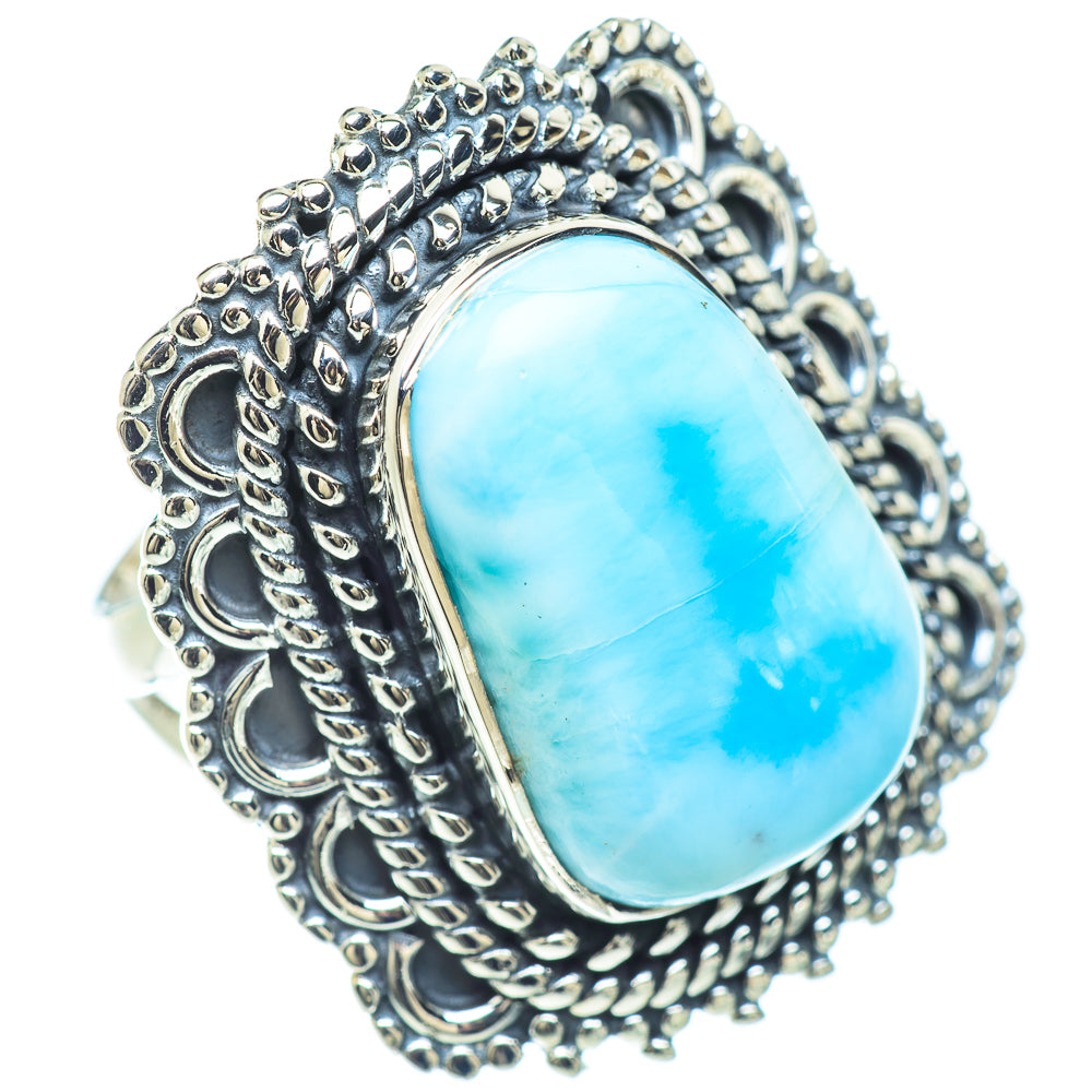 Larimar Rings handcrafted by Anasilvercos - RING57277