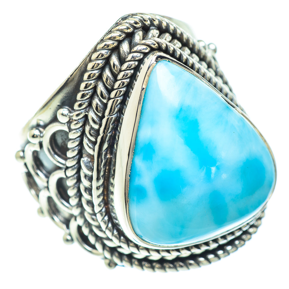 Larimar Rings handcrafted by Anasilvercos - RING57279