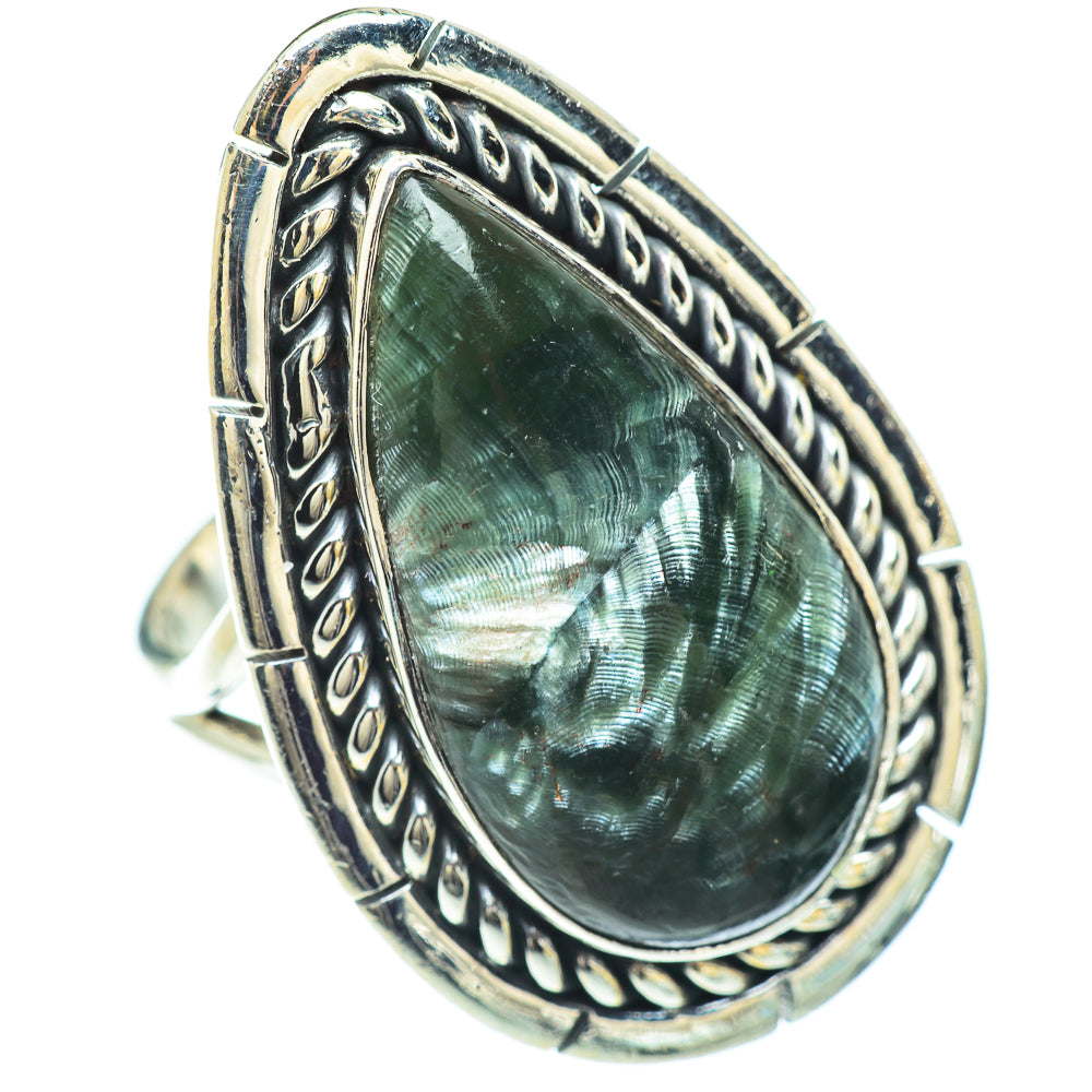 Seraphinite Rings handcrafted by Anasilvercos - RING57281