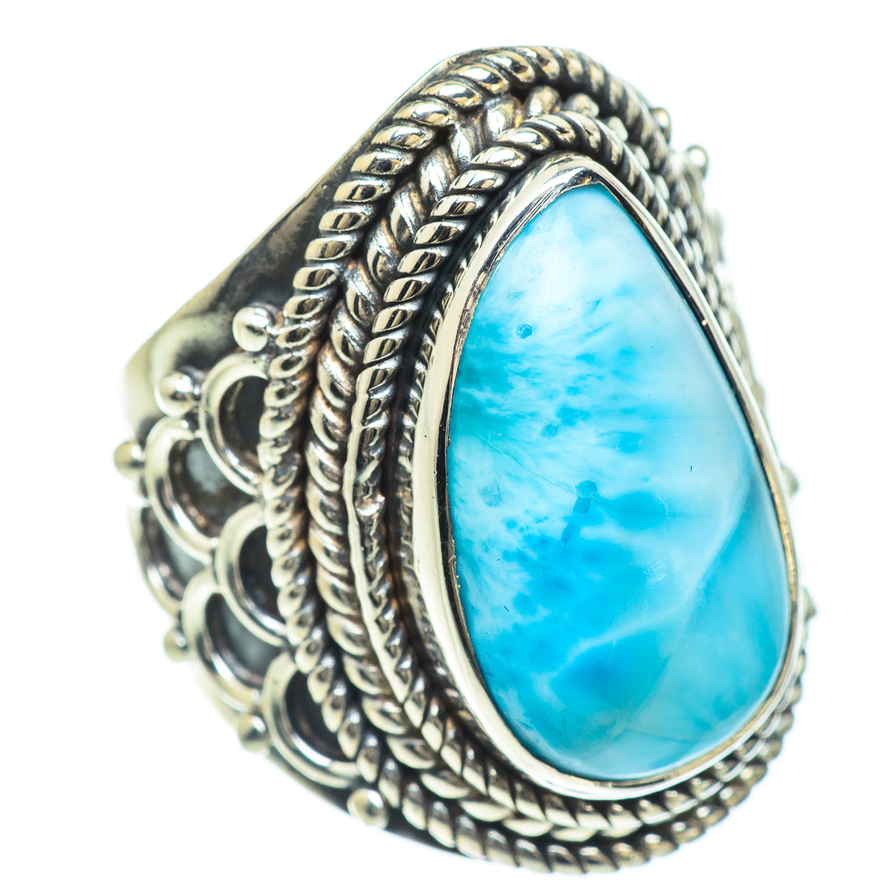 Larimar Rings handcrafted by Anasilvercos - RING57309