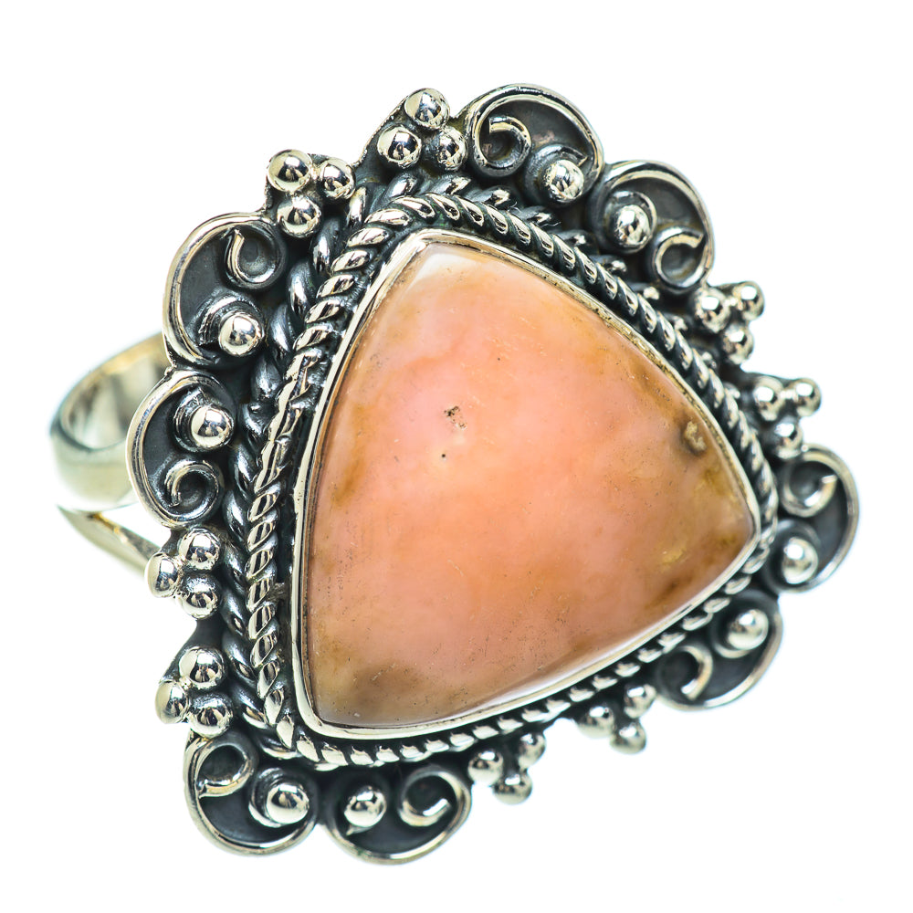 Pink Opal Rings handcrafted by Anasilvercos - RING57324