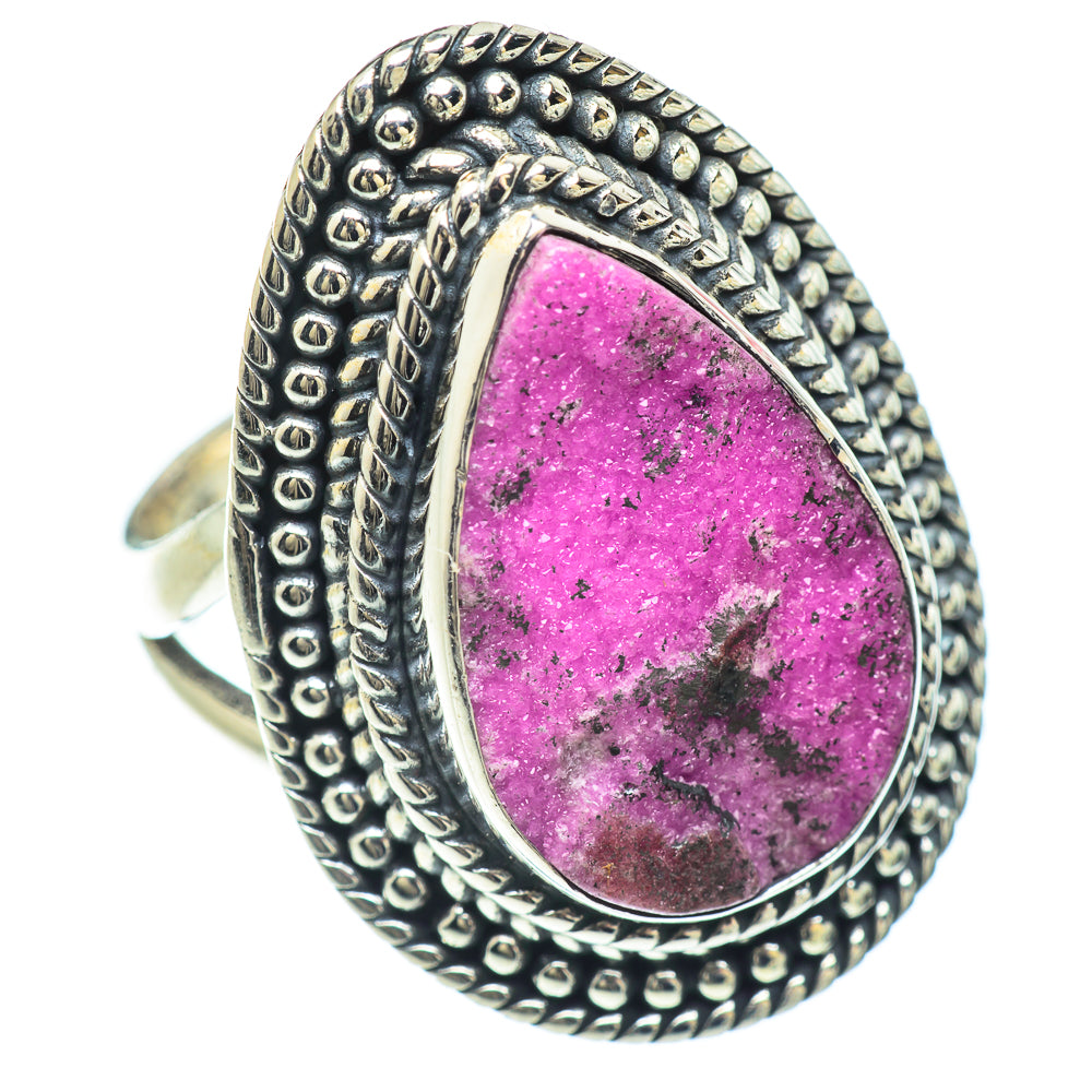 Cobalto Calcite Druzy Rings handcrafted by Anasilvercos - RING57325