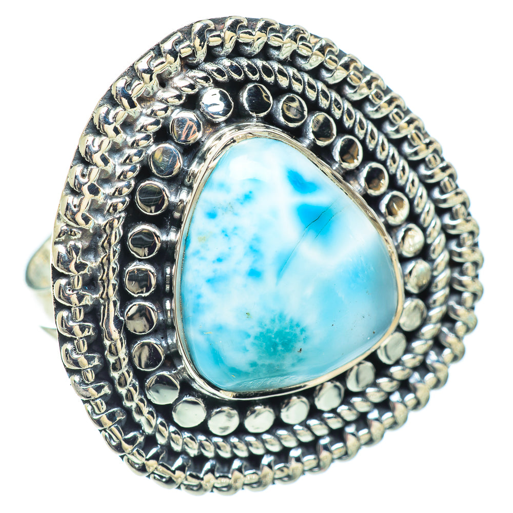 Larimar Rings handcrafted by Anasilvercos - RING57335