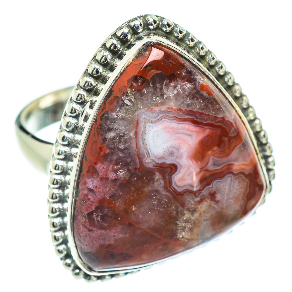 Red Jasper Rings handcrafted by Anasilvercos - RING57351
