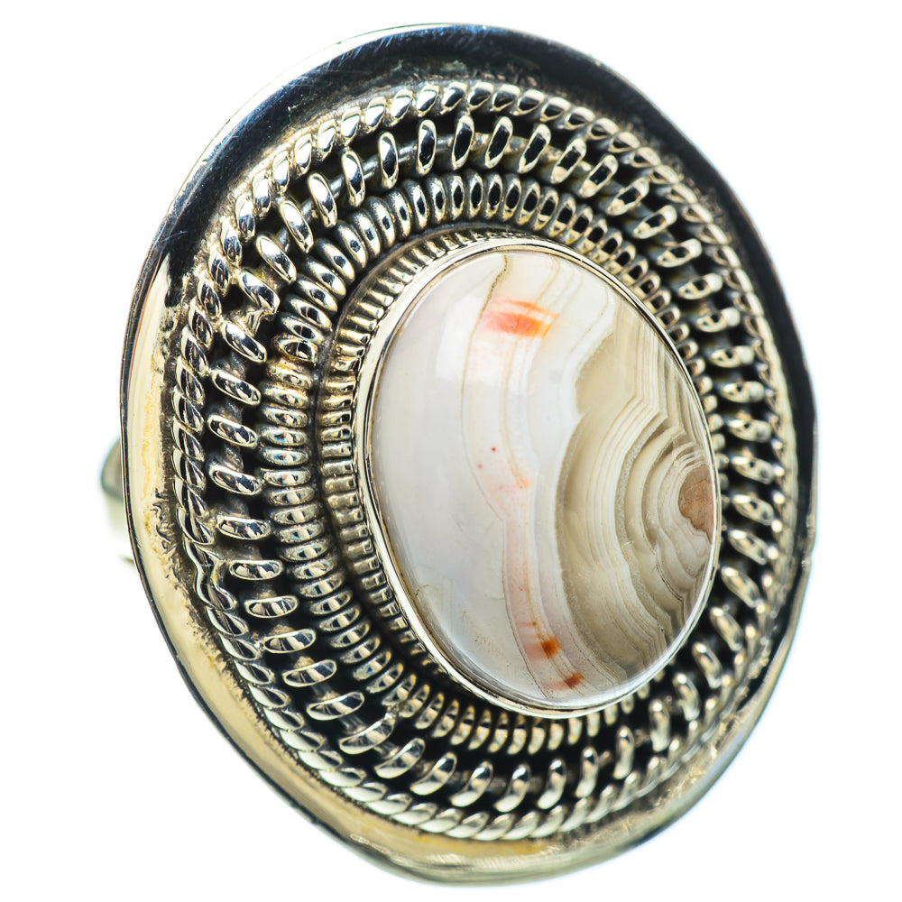 Laguna Lace Agate Rings handcrafted by Anasilvercos - RING57361