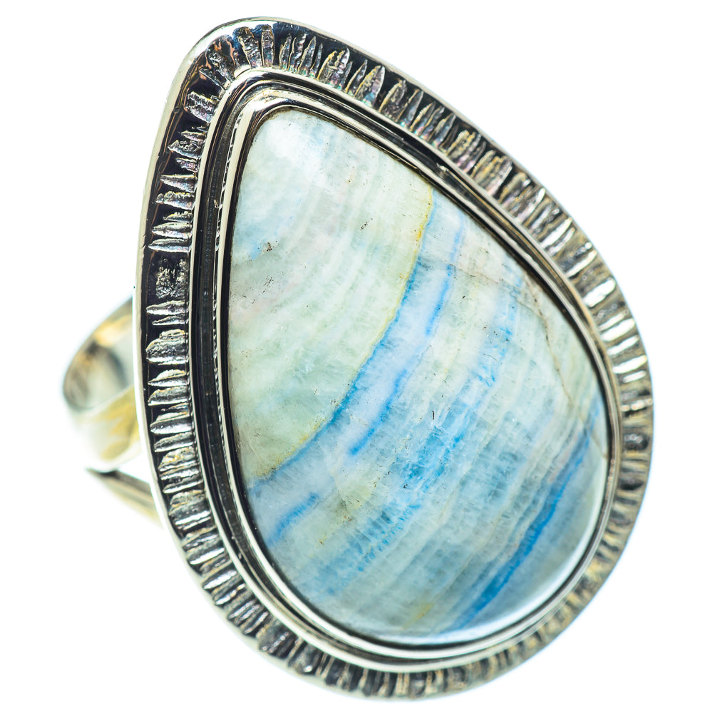 Blue Scheelite Rings handcrafted by Anasilvercos - RING57395