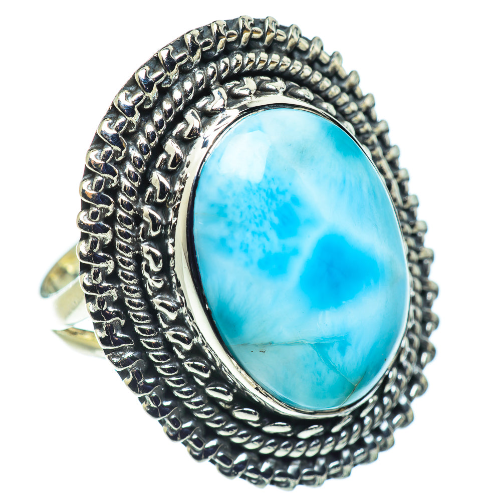 Larimar Rings handcrafted by Anasilvercos - RING57399