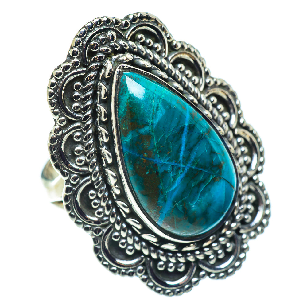 Chrysocolla Rings handcrafted by Anasilvercos - RING57403