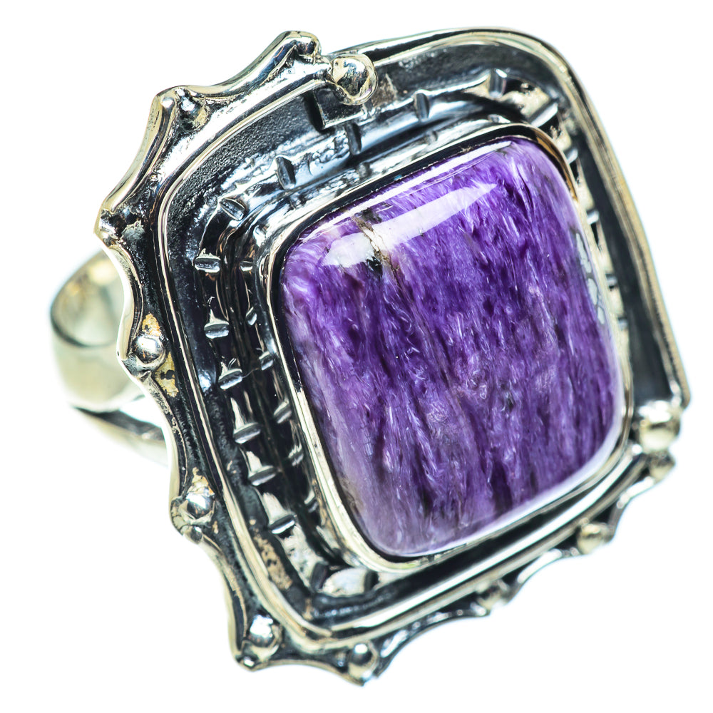 Charoite Rings handcrafted by Anasilvercos - RING57412