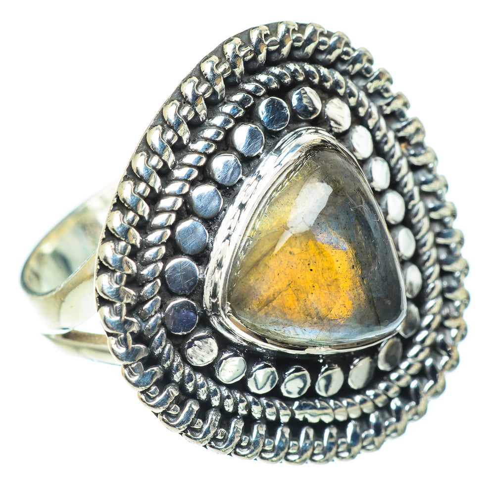Labradorite Rings handcrafted by Anasilvercos - RING57422