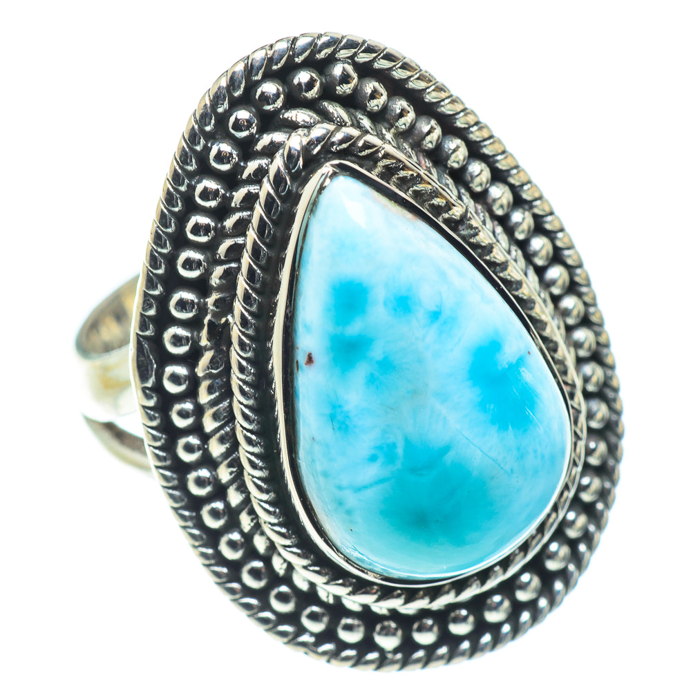 Larimar Rings handcrafted by Anasilvercos - RING57430