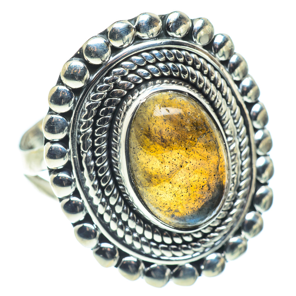 Labradorite Rings handcrafted by Anasilvercos - RING57434