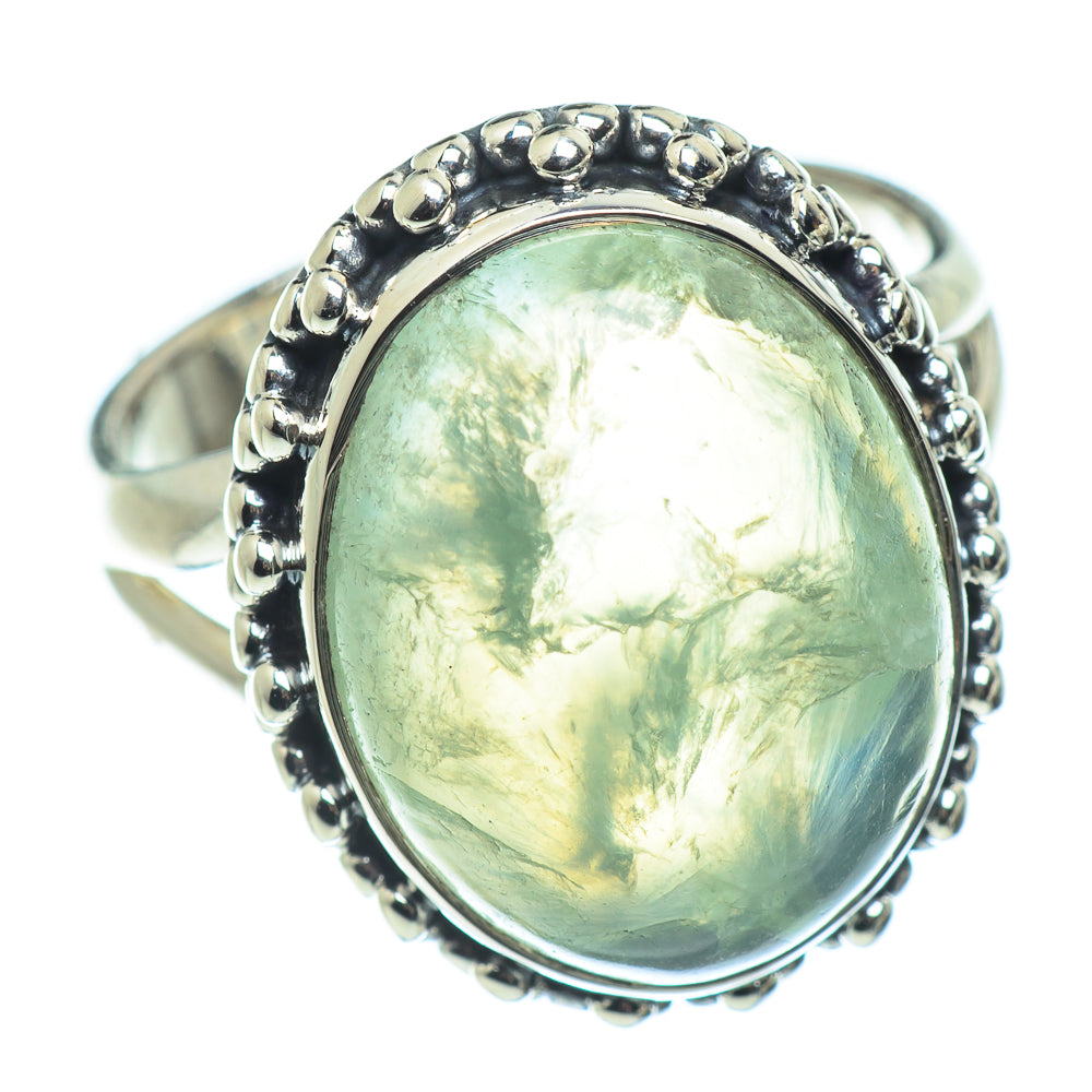 Prehnite Rings handcrafted by Anasilvercos - RING57435