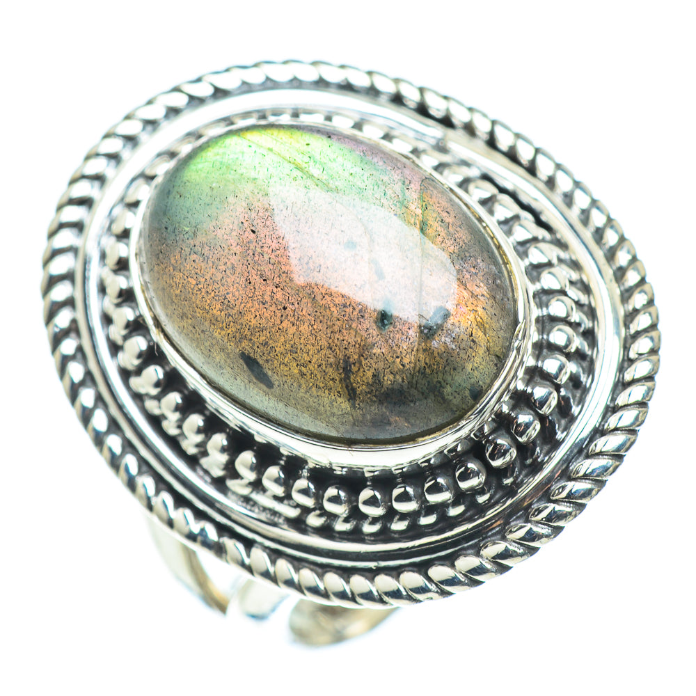 Labradorite Rings handcrafted by Anasilvercos - RING57436