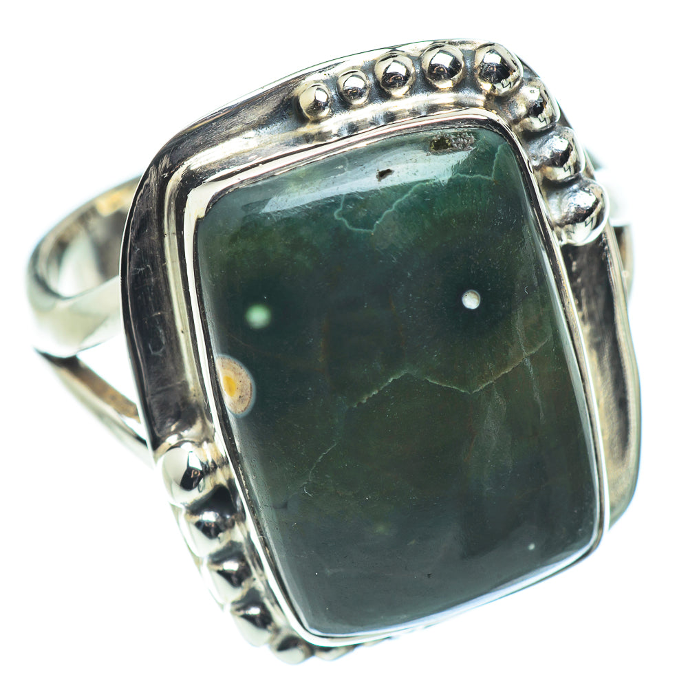 Ocean Jasper Rings handcrafted by Anasilvercos - RING57482