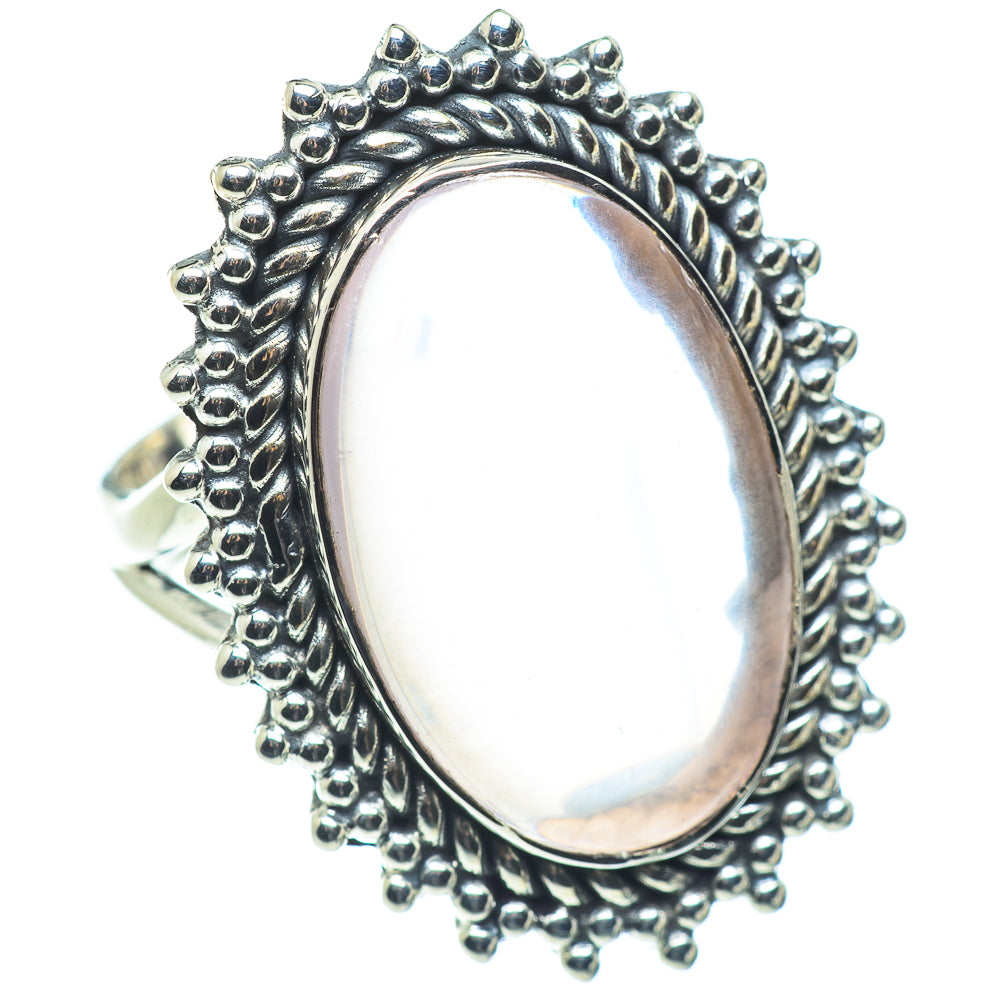Rose Quartz Rings handcrafted by Anasilvercos - RING57490