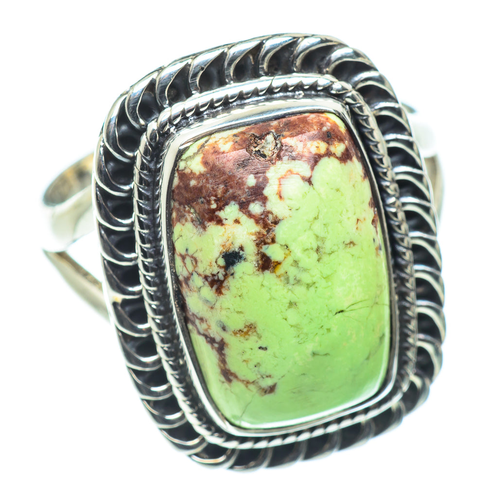 Lemon Chrysoprase Rings handcrafted by Anasilvercos - RING57507