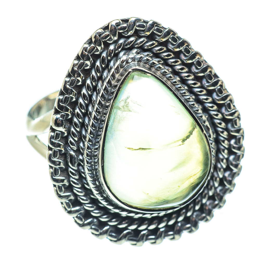 Prehnite Rings handcrafted by Anasilvercos - RING57508