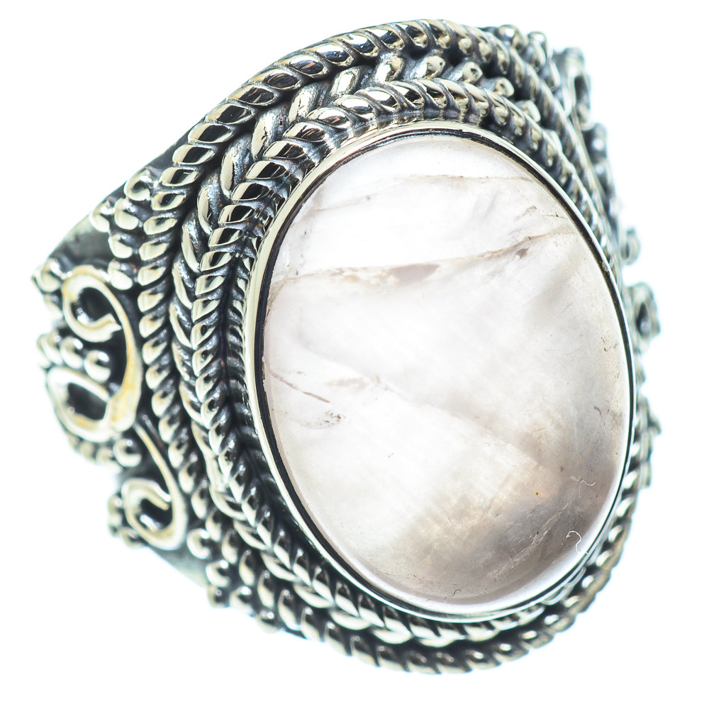 Rose Quartz Rings handcrafted by Anasilvercos - RING57515