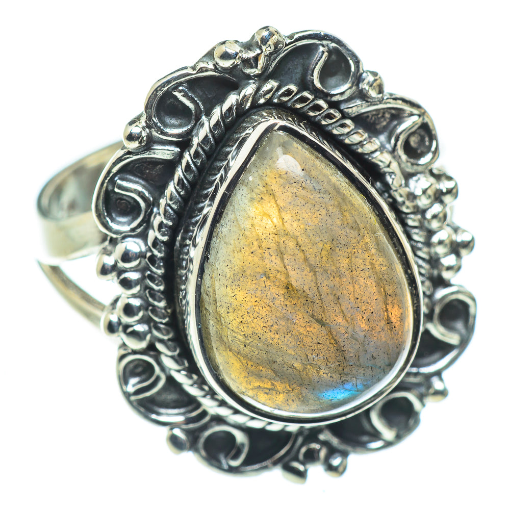 Labradorite Rings handcrafted by Anasilvercos - RING57540