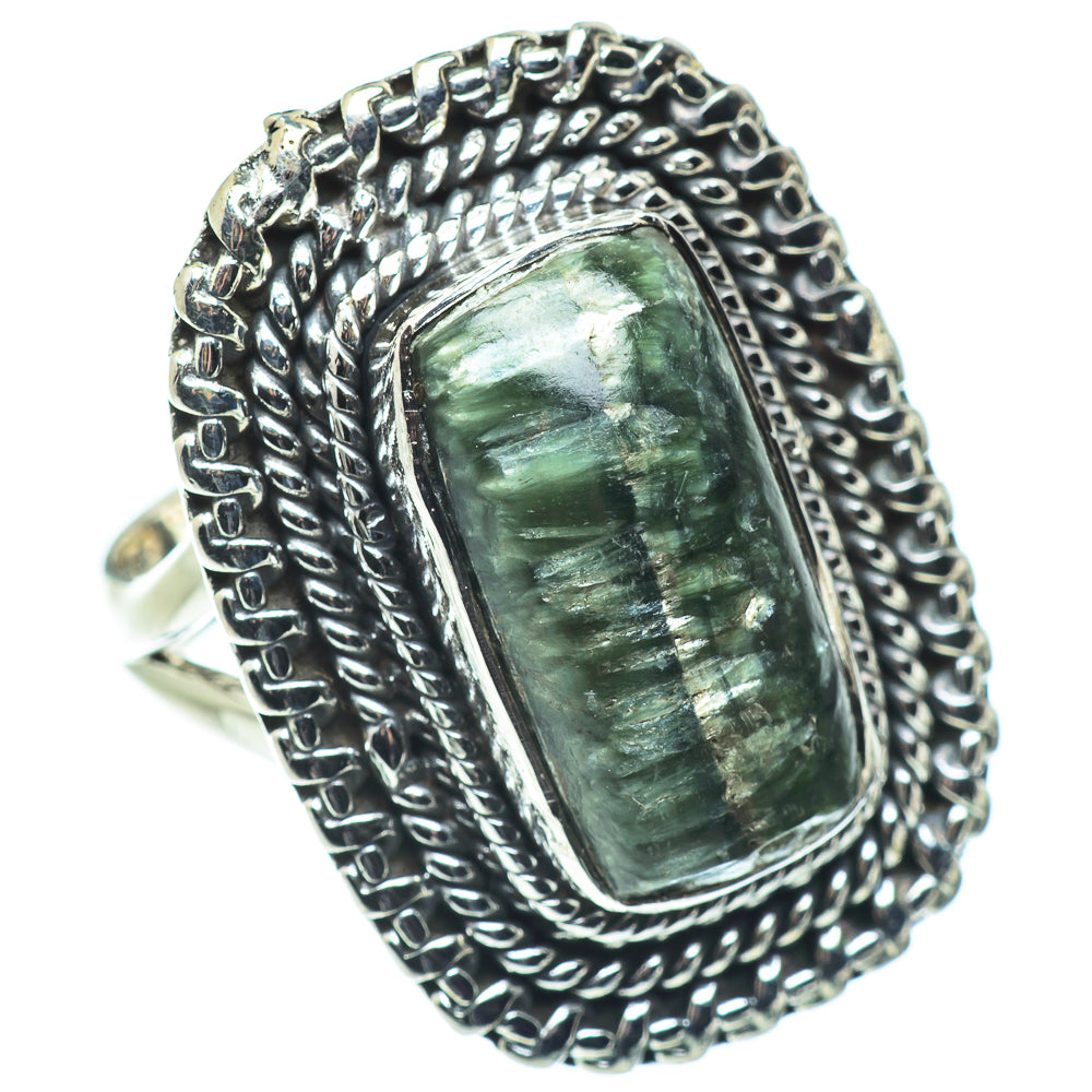 Seraphinite Rings handcrafted by Anasilvercos - RING57544