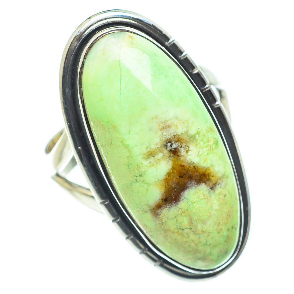 Lemon Chrysoprase Rings handcrafted by Anasilvercos - RING57557
