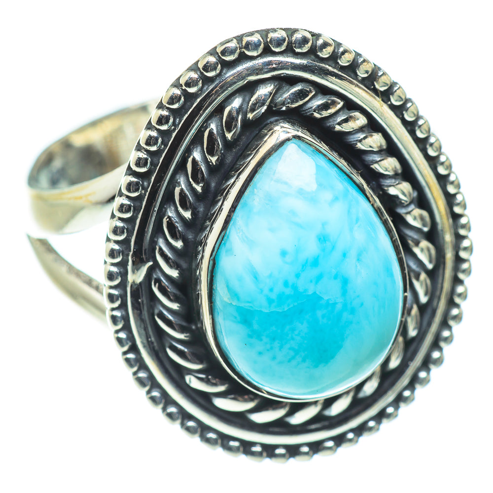 Larimar Rings handcrafted by Anasilvercos - RING57569