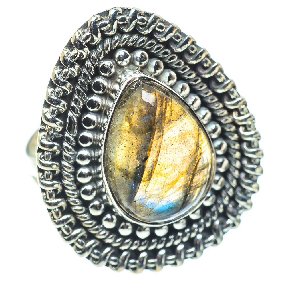 Labradorite Rings handcrafted by Anasilvercos - RING57591 - Photo 2