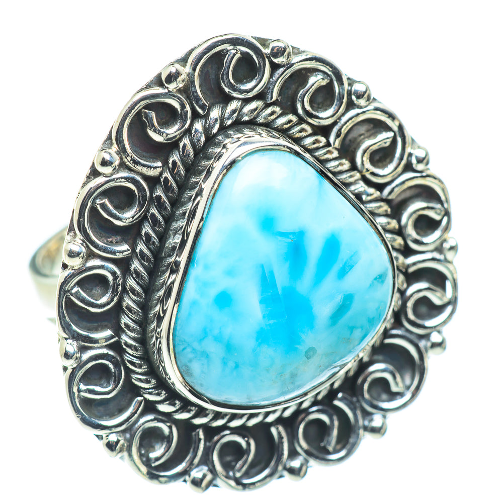 Larimar Rings handcrafted by Anasilvercos - RING57592