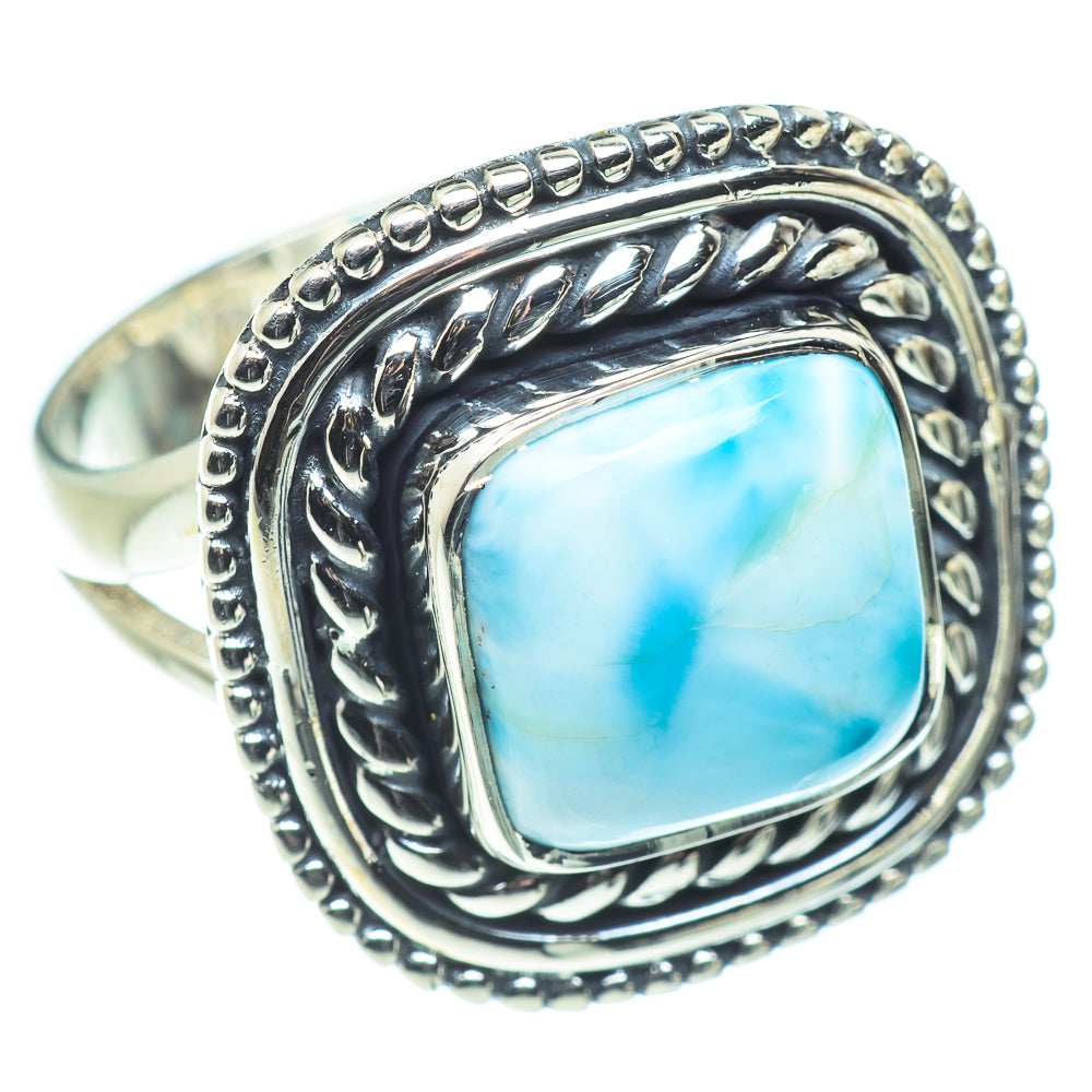 Larimar Rings handcrafted by Anasilvercos - RING57595