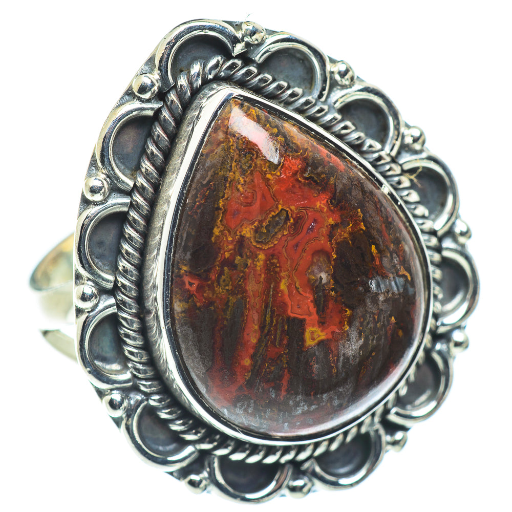 Red Jasper Rings handcrafted by Anasilvercos - RING57597